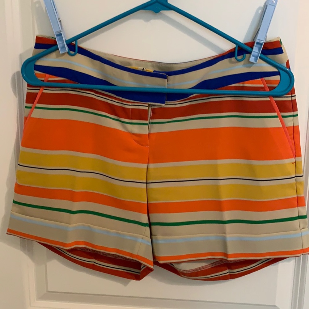 Striped Multicolor Women's Casual Shorts